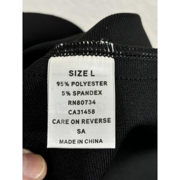 Bella Barnett Dress Womens Large Black Bandage Sleeveless V Neck Cocktail Mini - Picture 7 of 8